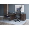 Officesource Parson Collection Armless Micro Mesh Back Side Chair 3129GNSFBL